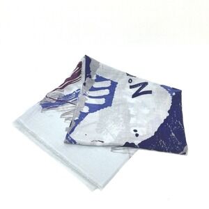 CHANEL No. 5 Perfume Apparel Large Stole/Scarf/Shawl Cashmere Women's Blue